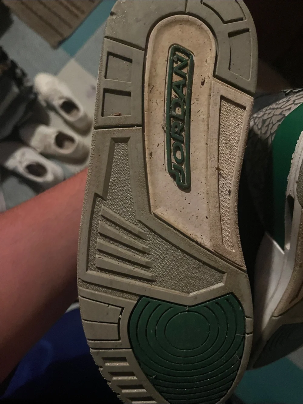 Authentic Air Jordan 3 Pine Greens